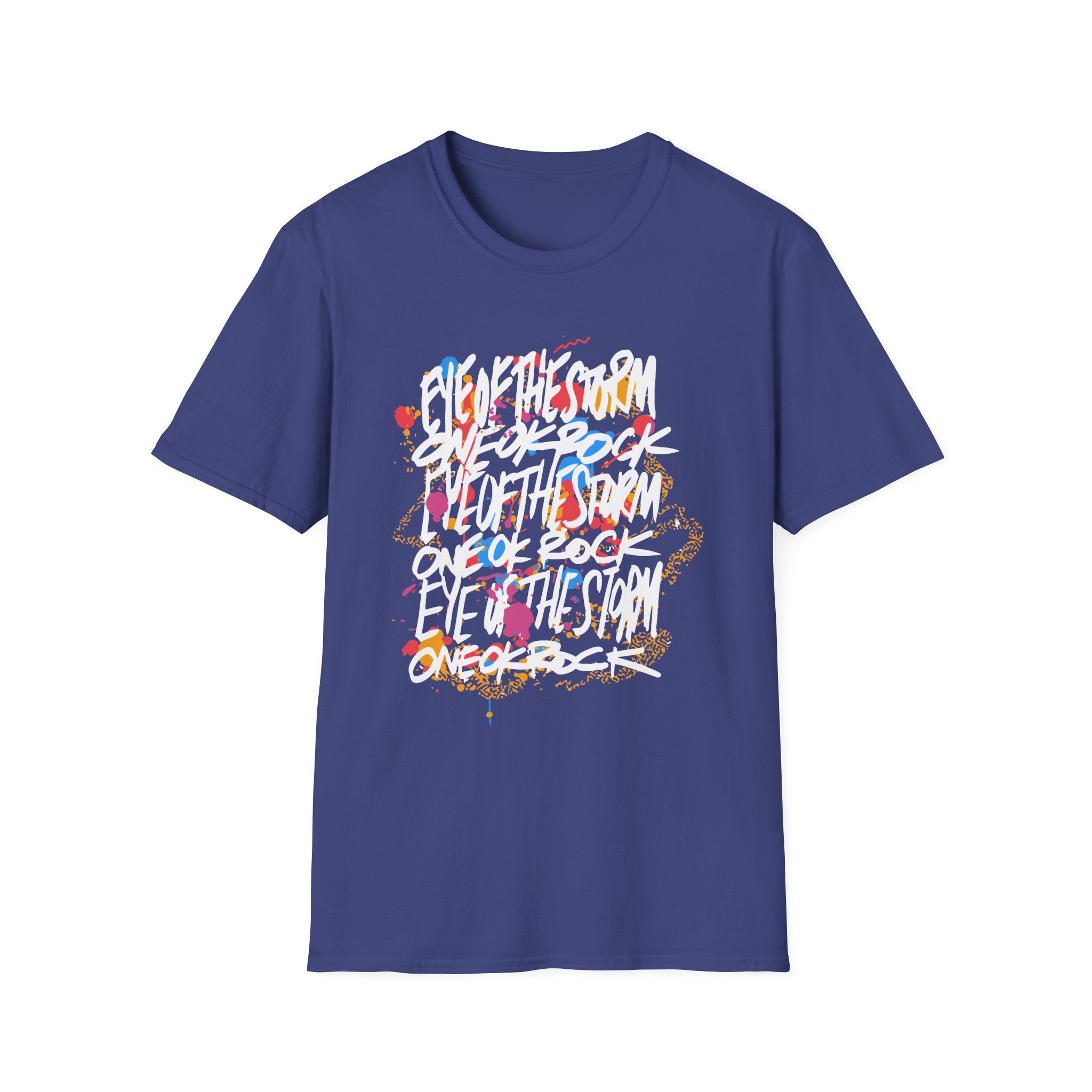 One Ok Rock Painted Storm Unisex Softstyle T-shirt - Image 11