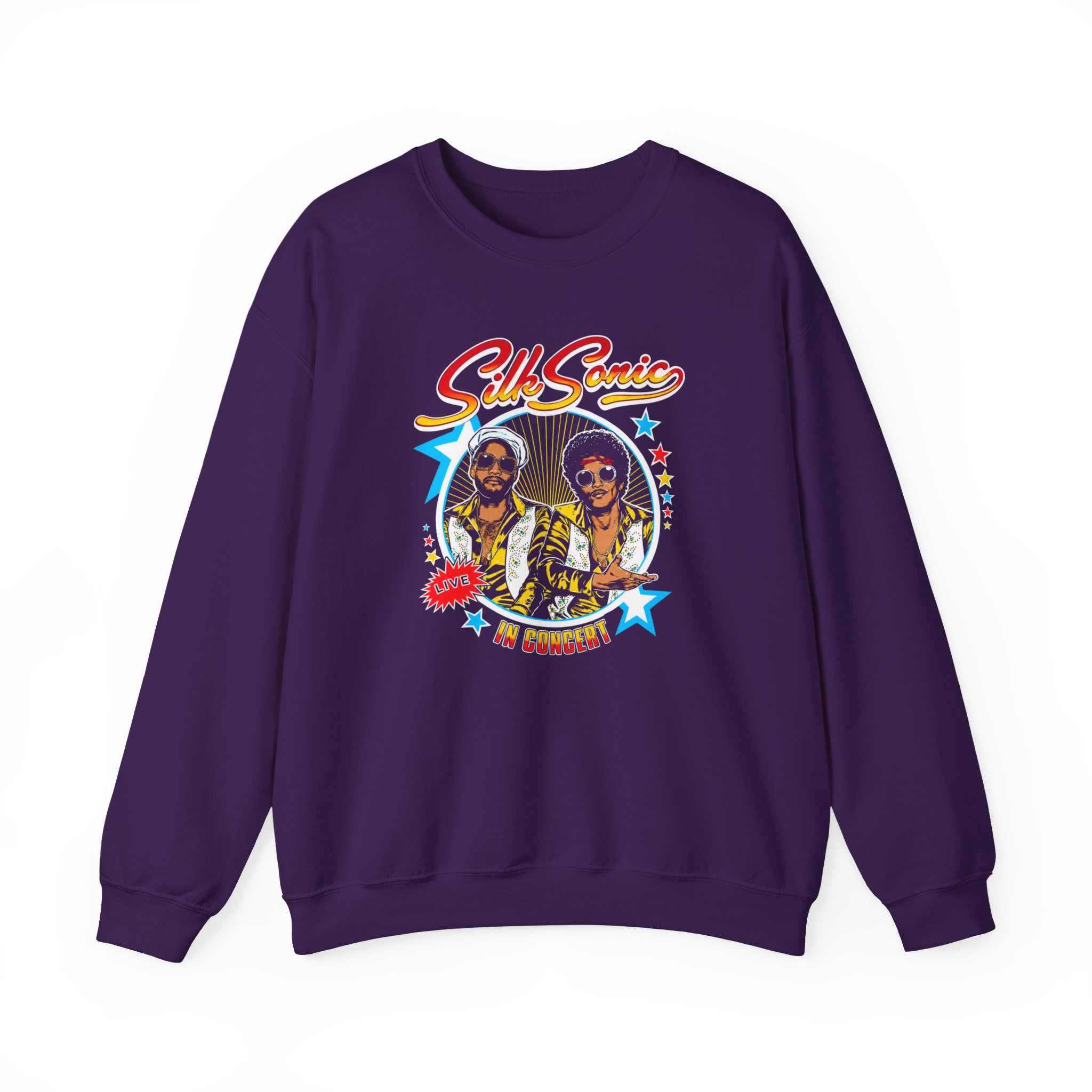 Bruno Mars Silk Sonic in Concert Unisex Heavy Blend™ Crewneck Sweatshirt - Image 11
