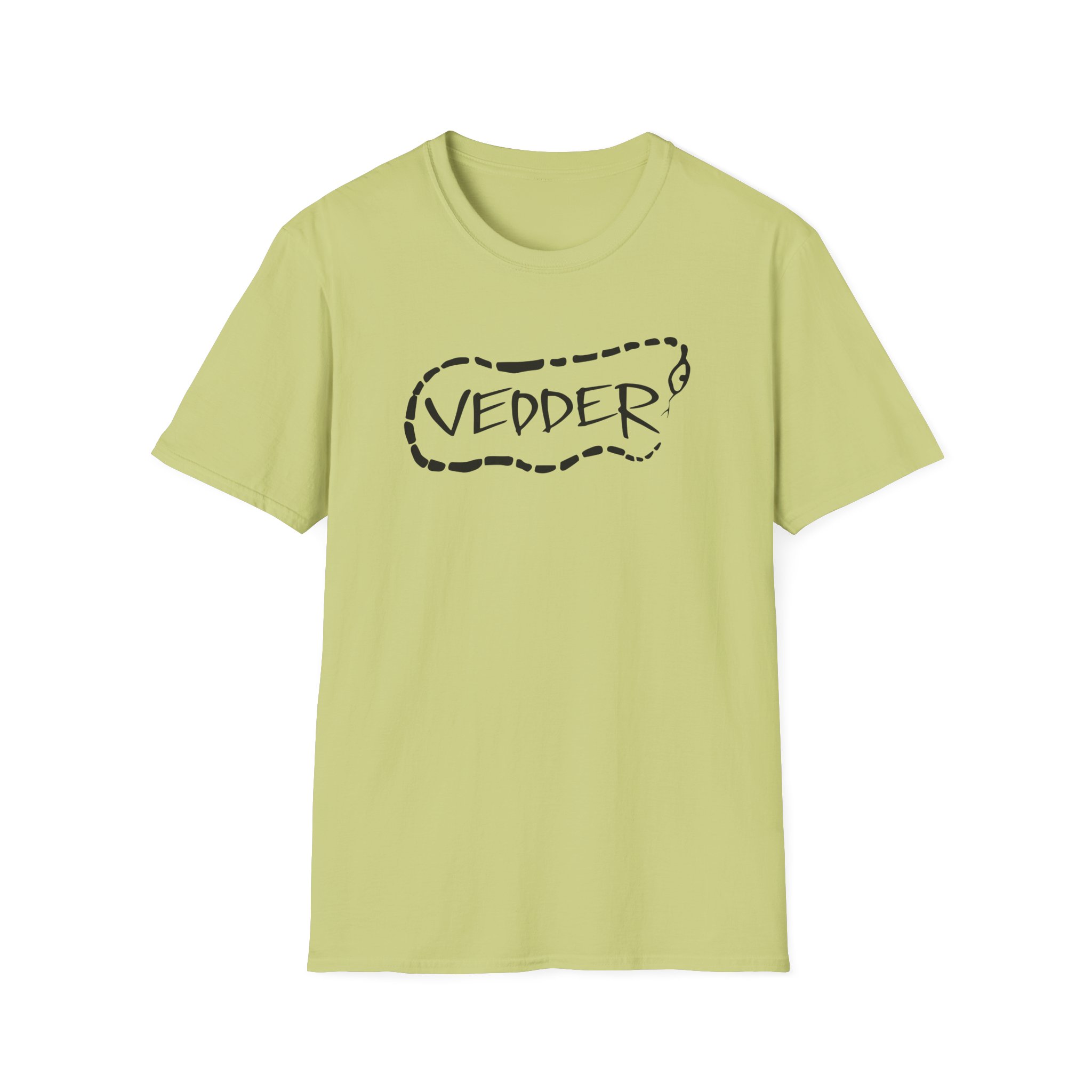 Eddie Vedder Stencil Snake Unisex Softstyle T-Shirt - Image 9