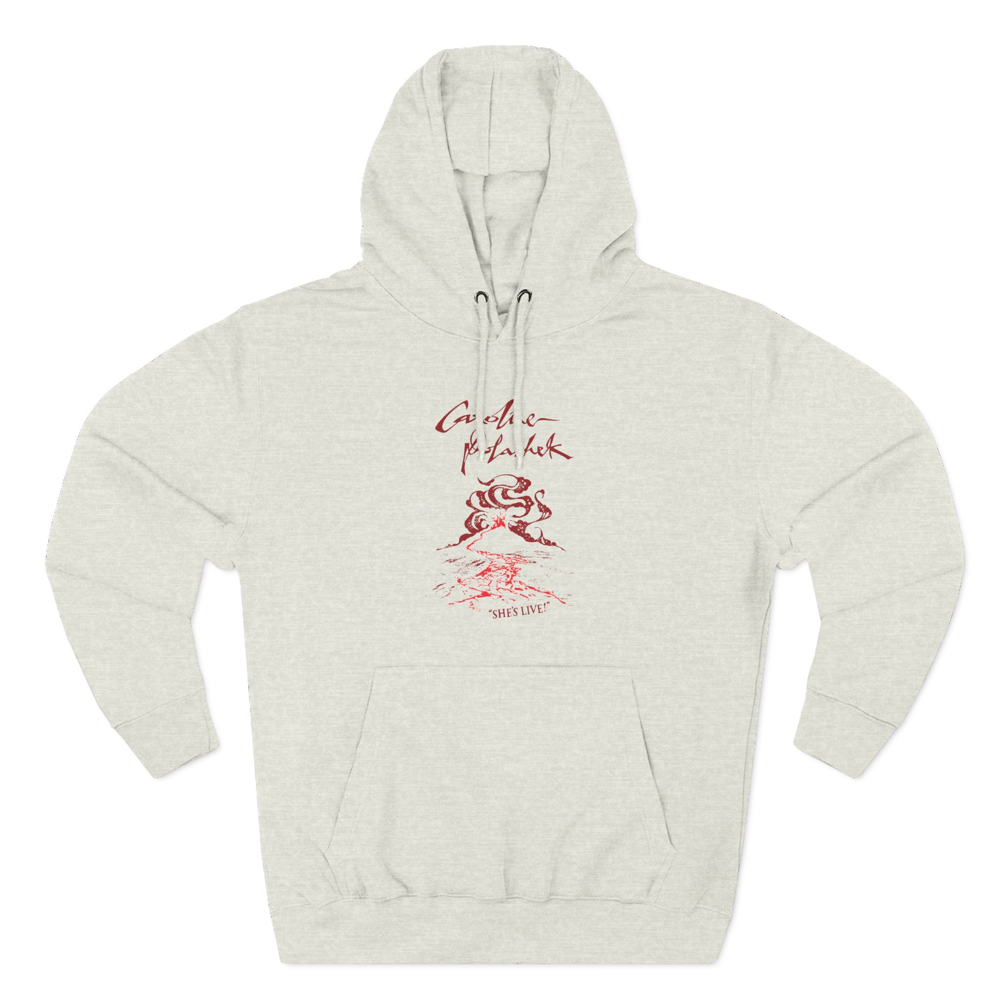 Caroline Polachek Volcano Spiraling Tour Three-Panel Fleece Hoodie - Image 7
