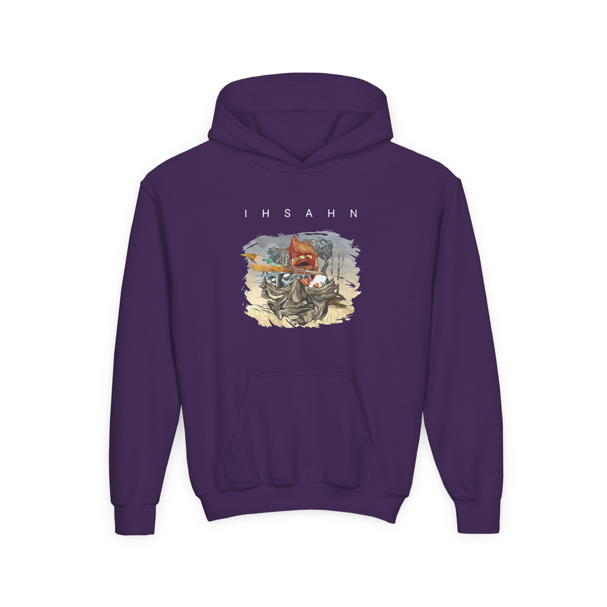 Youth Ihsahn Twice Born Heavy Blend Hooded Sweatshirt - Image 7