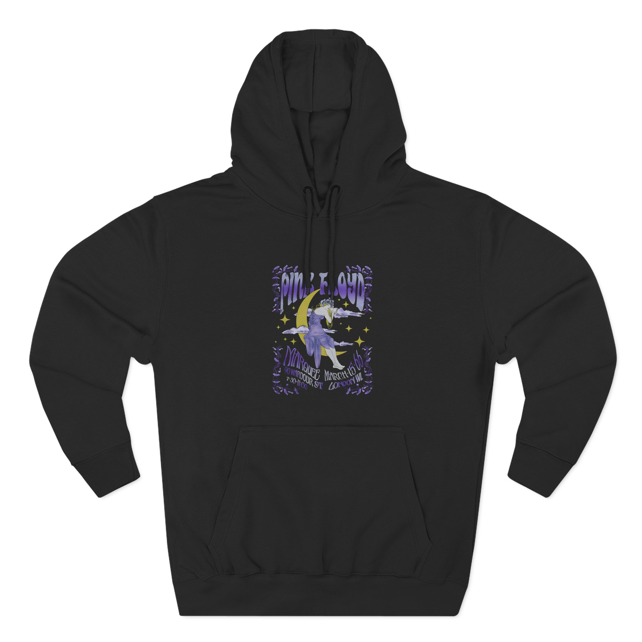 Pink Floyd Marquee Three-Panel Fleece Hoodie