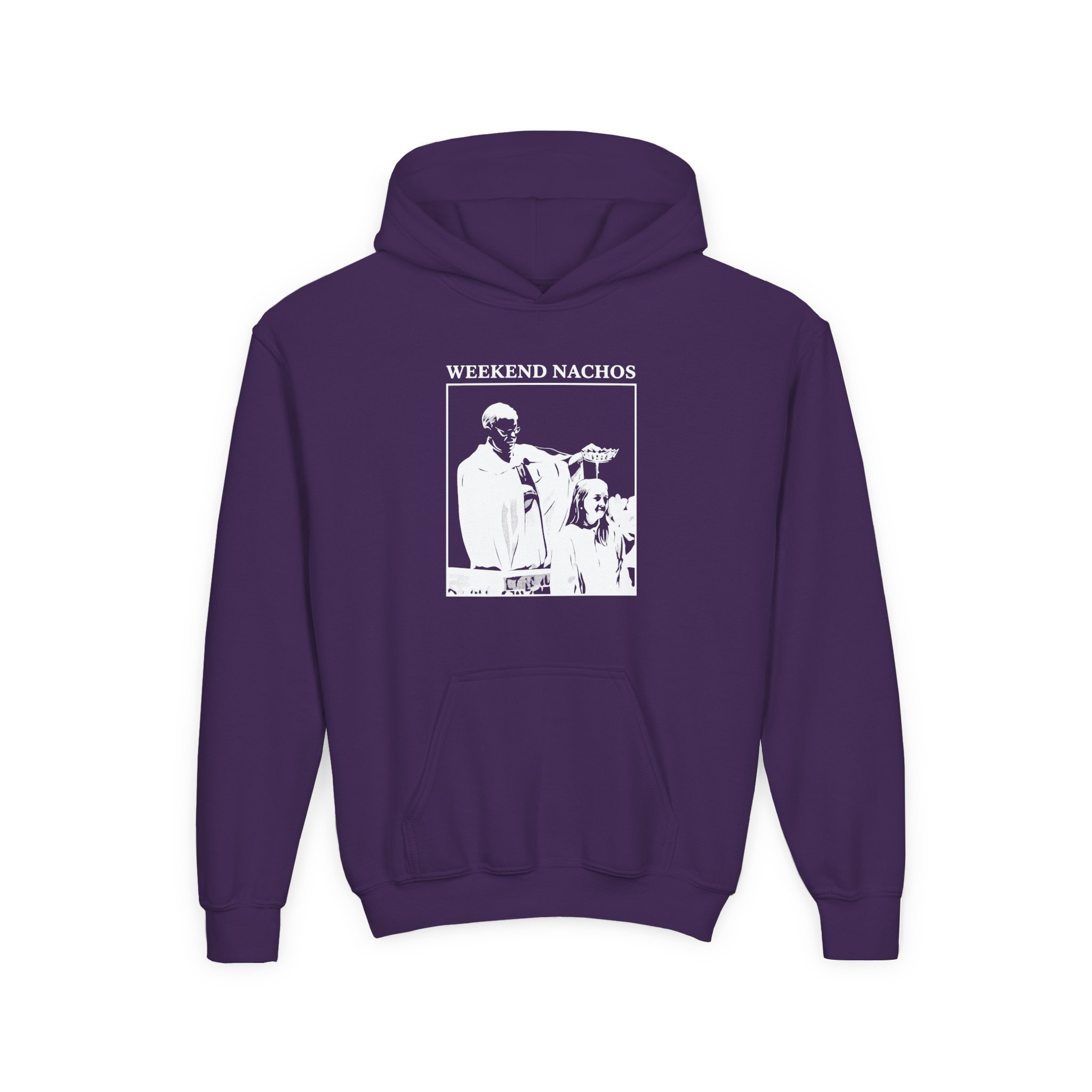 Youth Weekend Nachos Heavy Blend Hooded Sweatshirt - Image 9