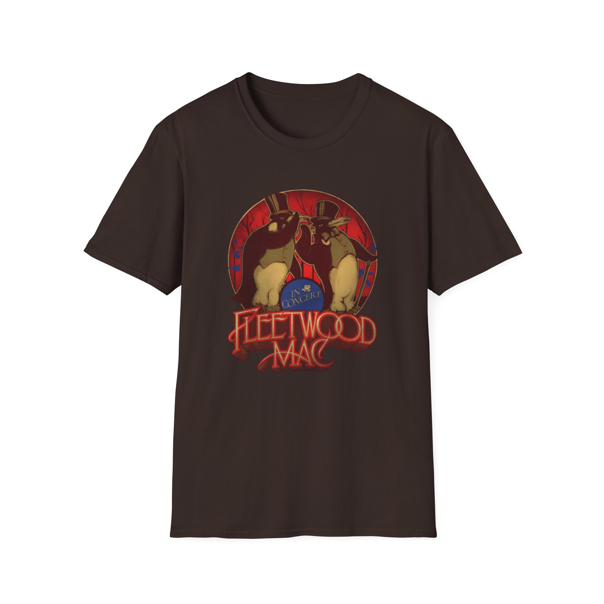 Fleetwood Mac Penguin Unisex Softstyle T-Shirt - Image 3