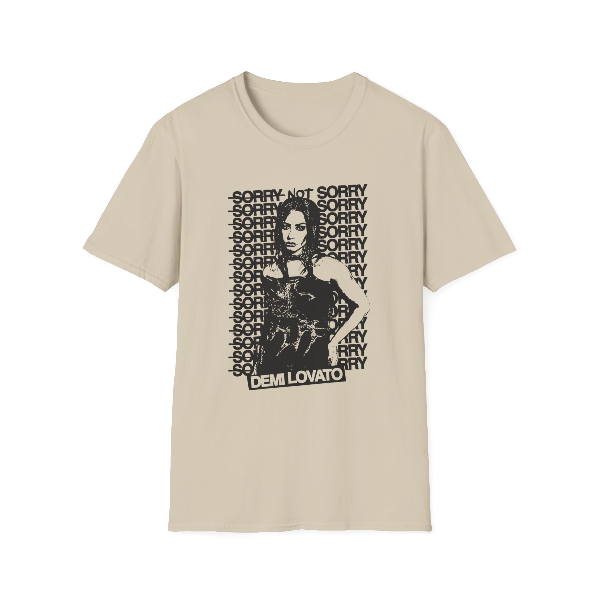 D L Sorry Not Sorry Unisex Softstyle T-Shirt - Image 3