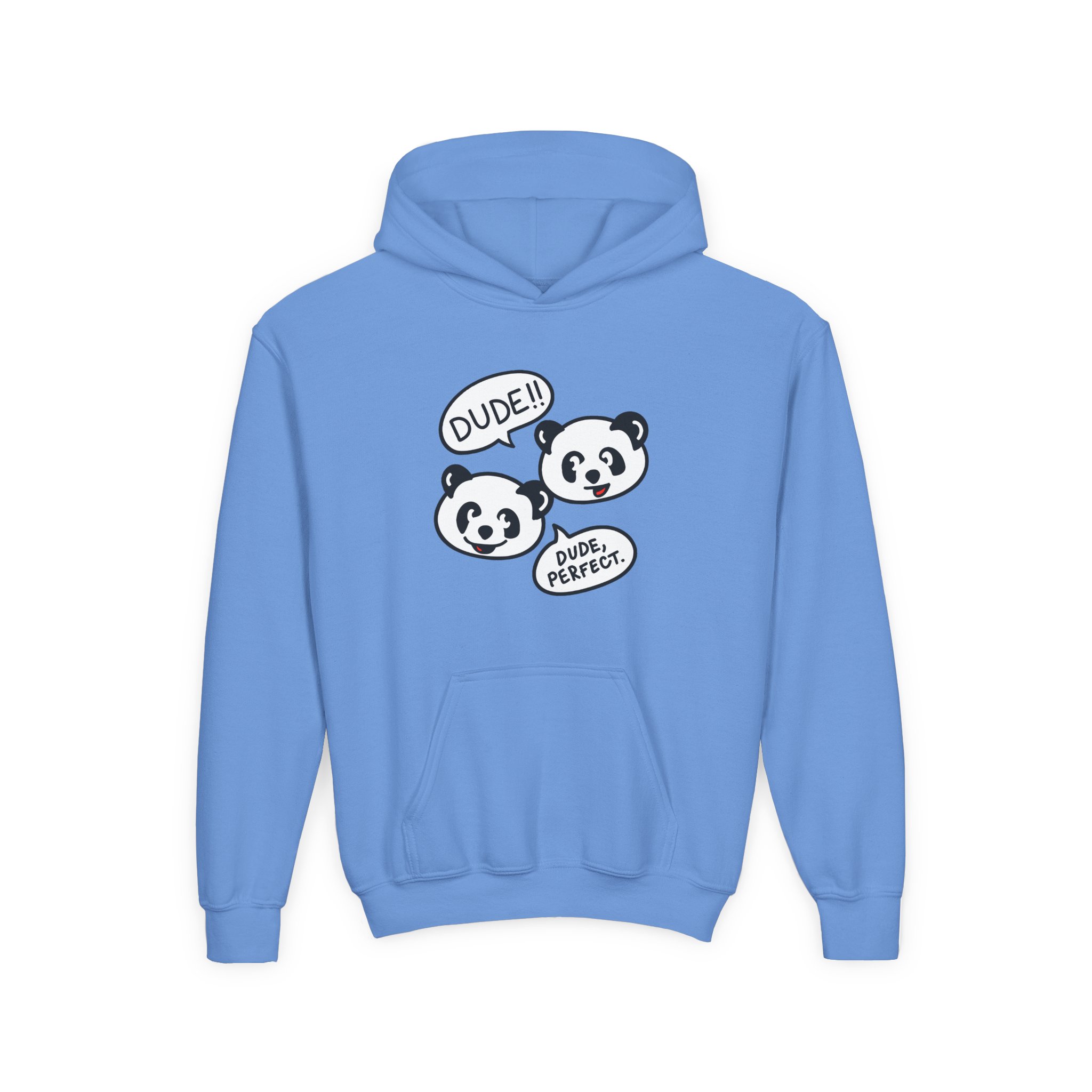 Dude Perfect Panda Comic Youth Heavy Blend Hooded Sweatshirt - Image 15