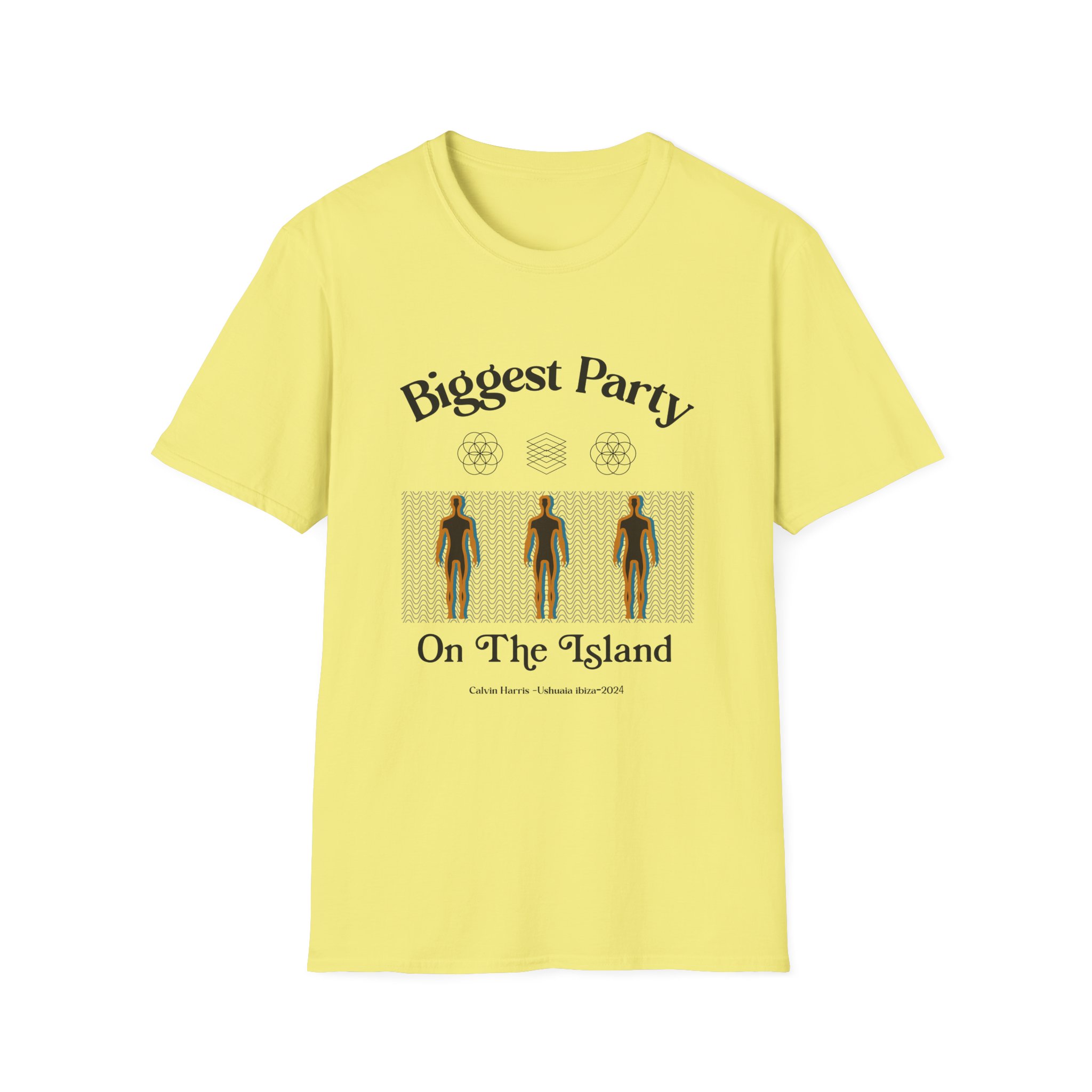 Calvin Harris Ushuaia Higher Island Party Unisex Softstyle T-Shirt - Image 11