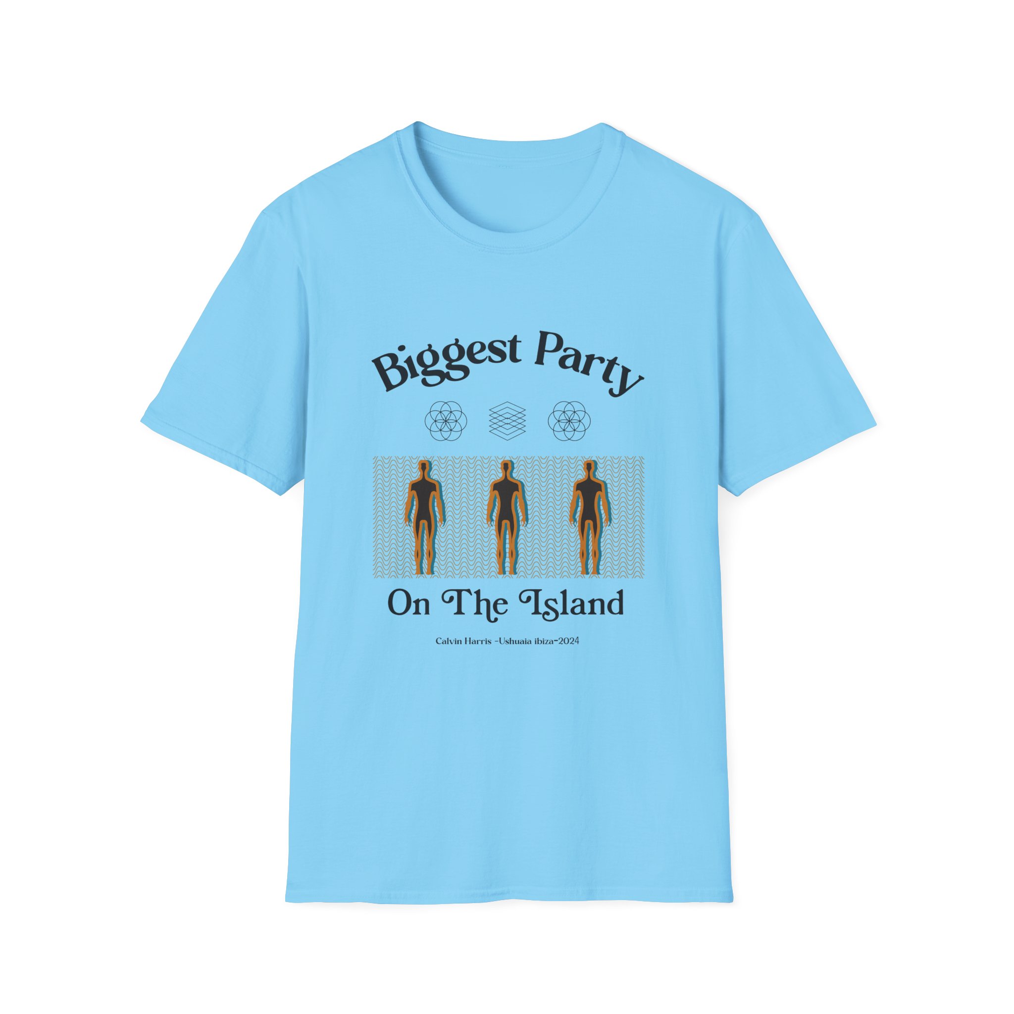 Calvin Harris Ushuaia Higher Island Party Unisex Softstyle T-Shirt - Image 19