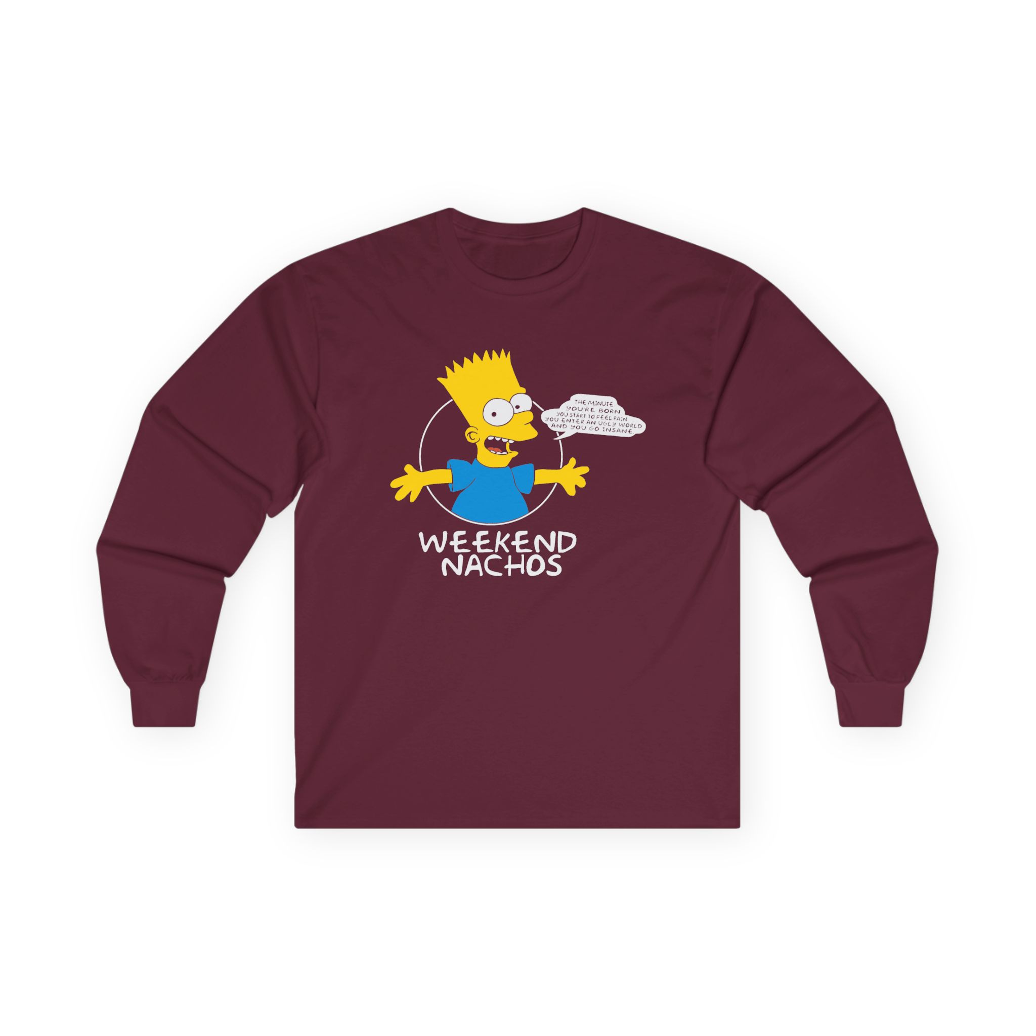 Weekend Nachos Unisex Ultra Cotton Long Sleeve Tee - Image 3