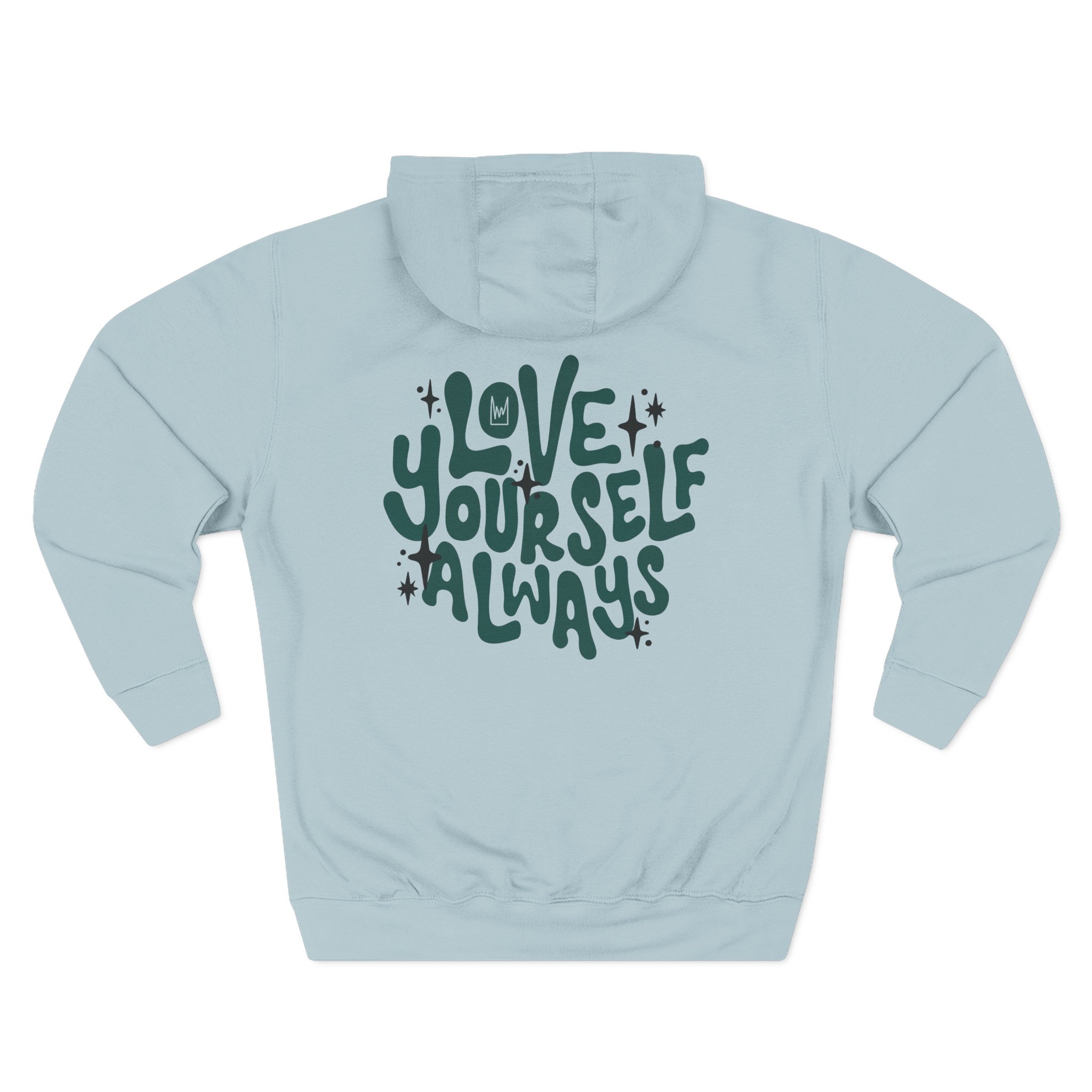 Kinging It Love Yourself Three-Panel Fleece Hoodie - Image 10