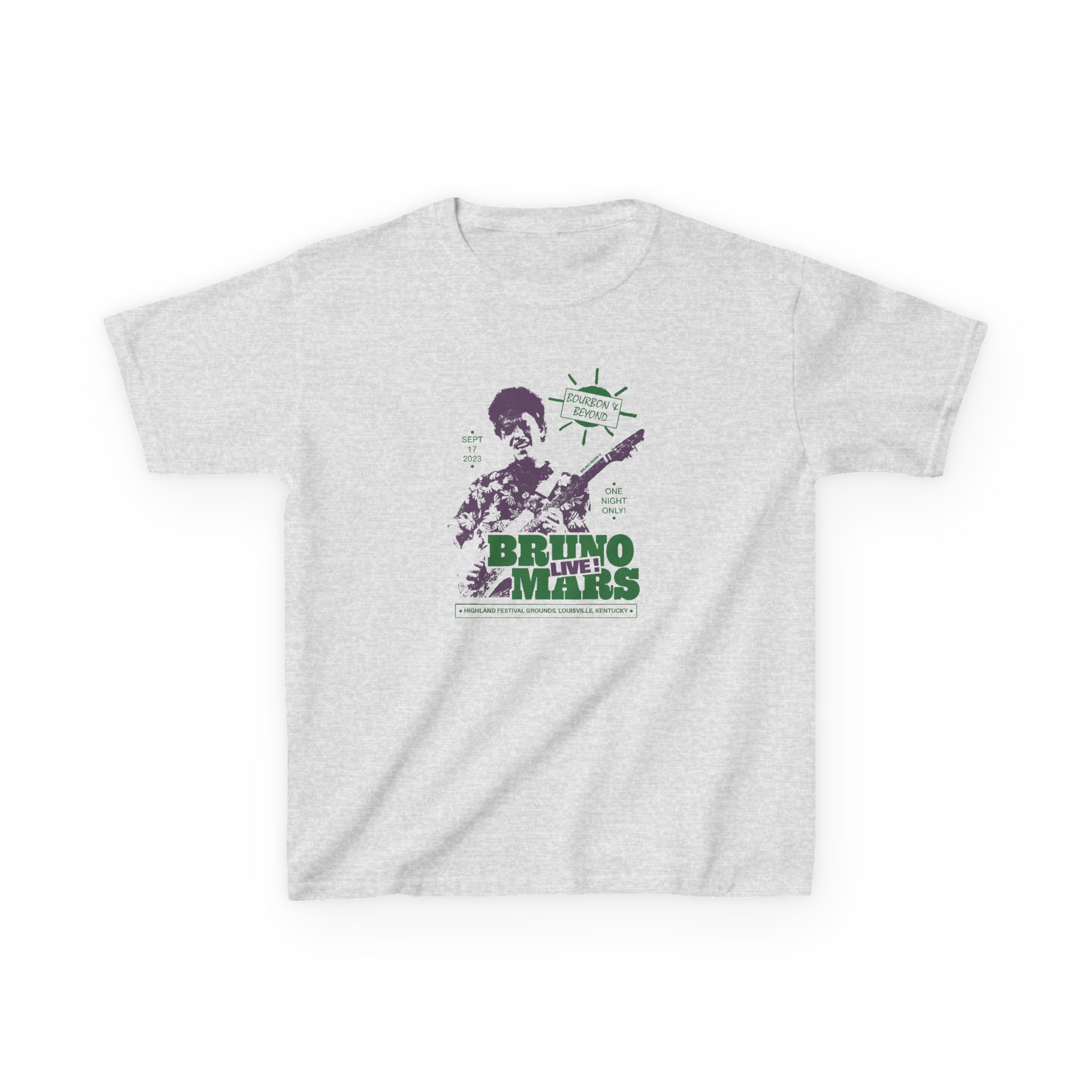 Kids Bruno Mars Live Bourbon & Beyond Heavy Cotton™ Tee - Image 3
