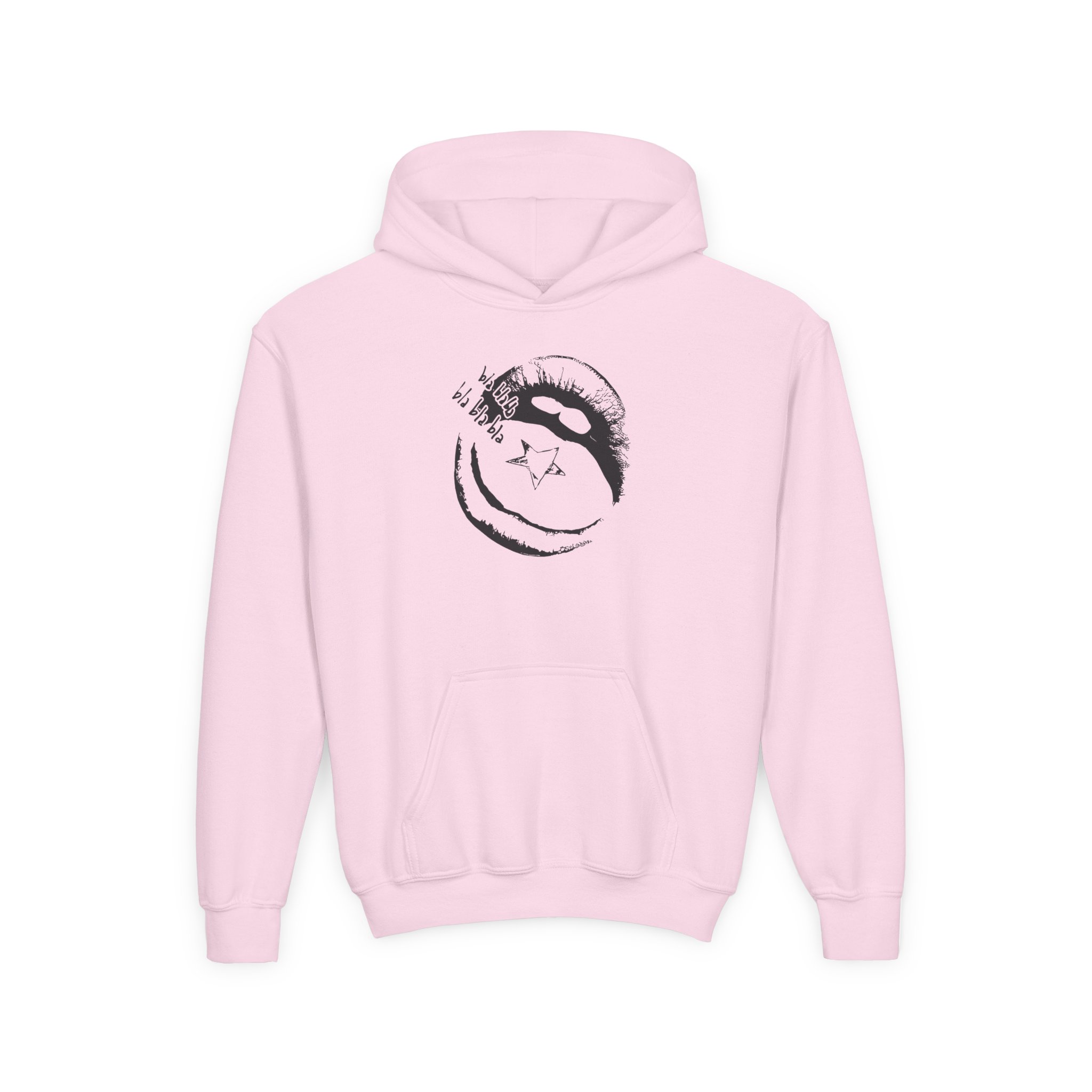 Maneskin BLA BLA BLA Youth Heavy Blend Hooded Sweatshirt - Image 7