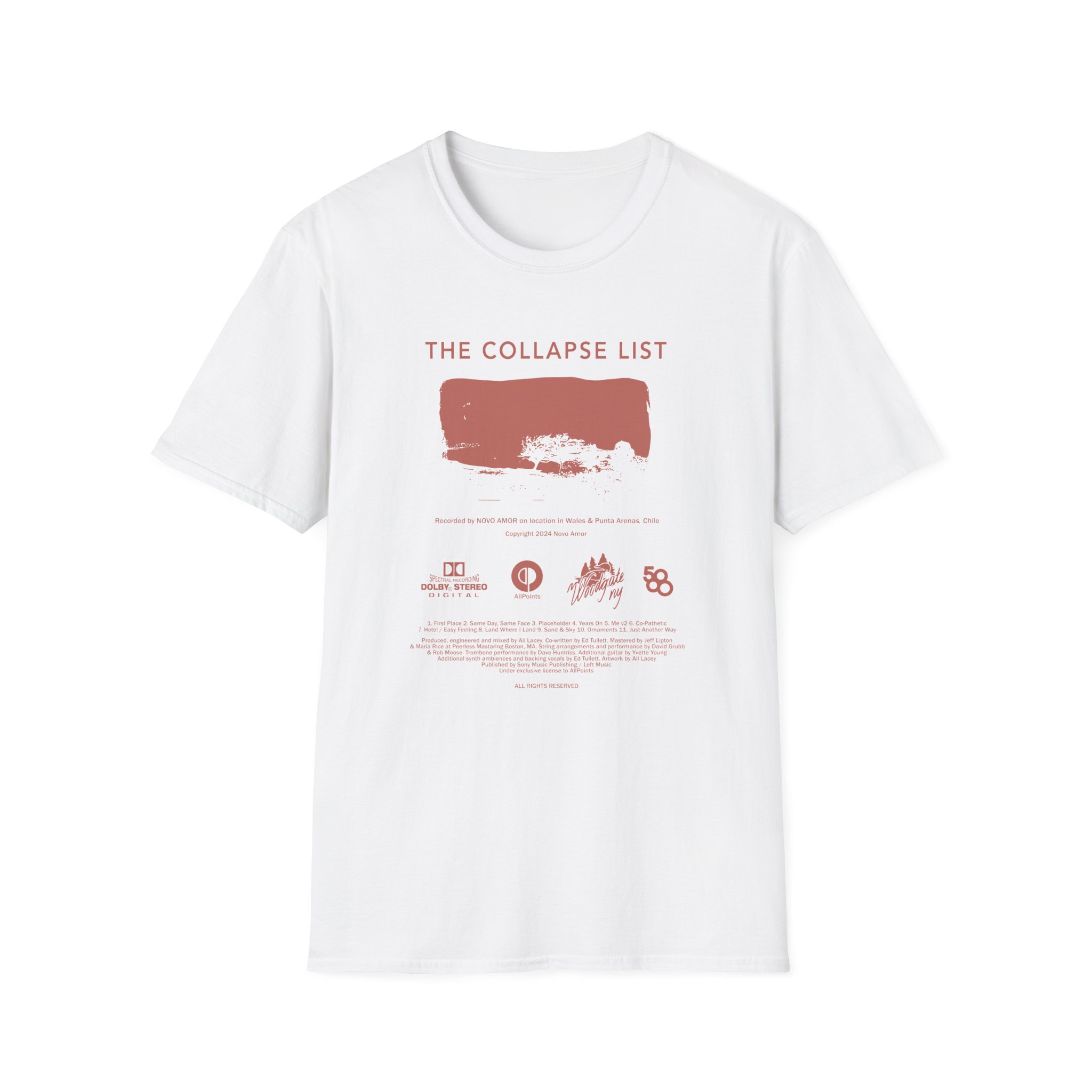 Novo Amor The Collapse List Unisex Softstyle T-shirt