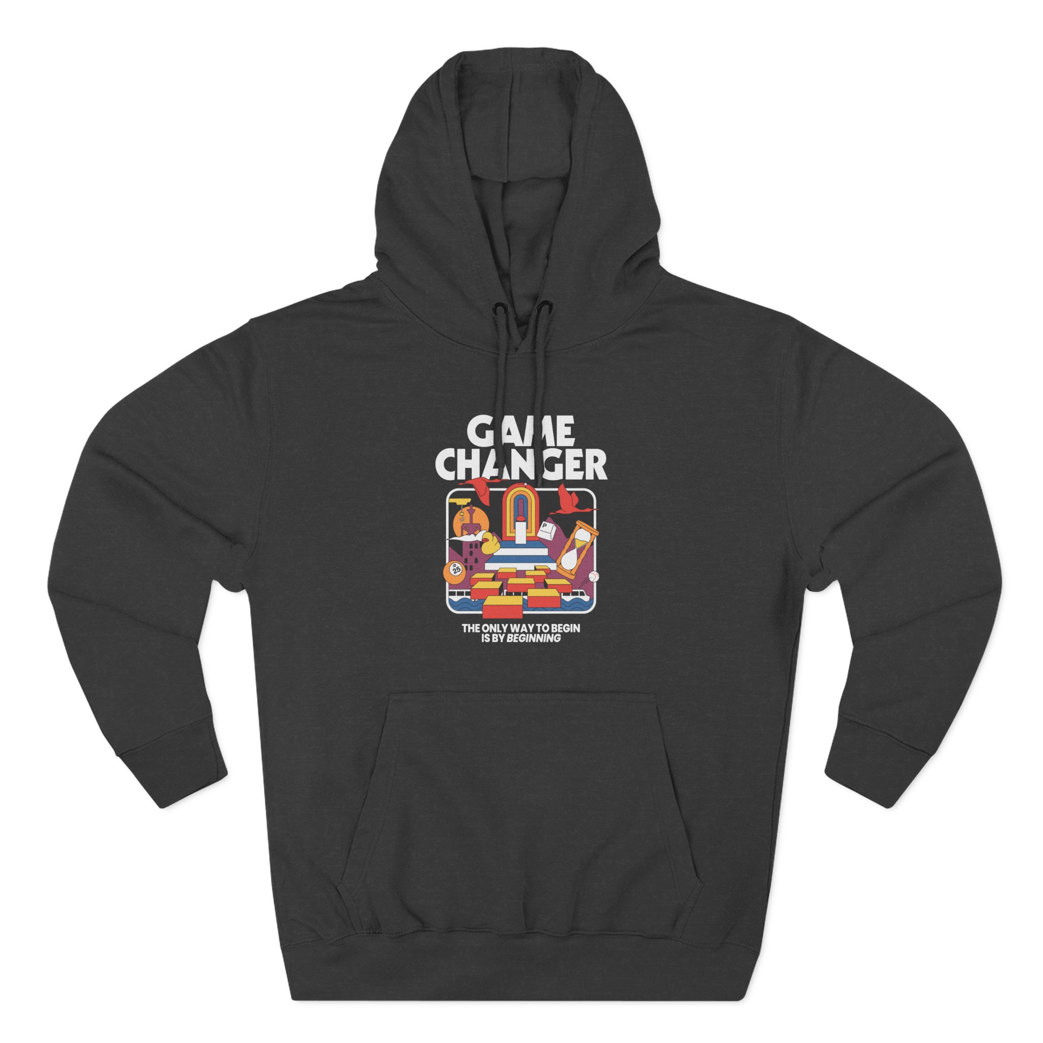 Dropout Game Changer Ringer Three-Panel Fleece Hoodie - Image 3