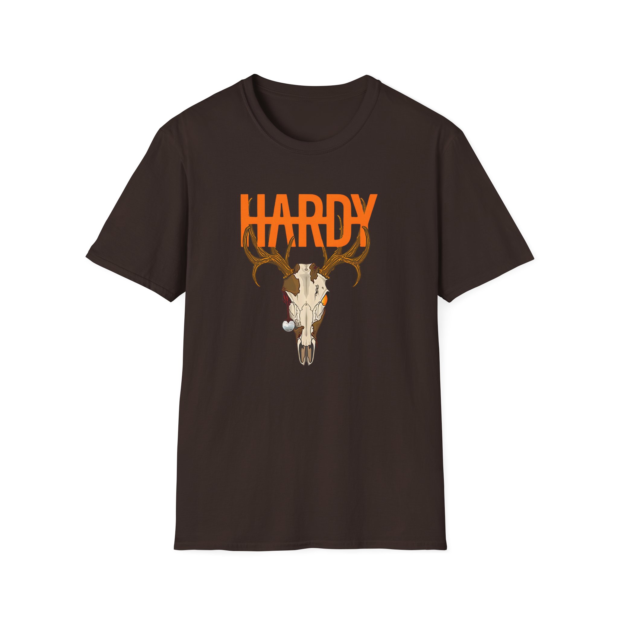 Hd Deer Skull Unisex Softstyle T-Shirt - Image 3