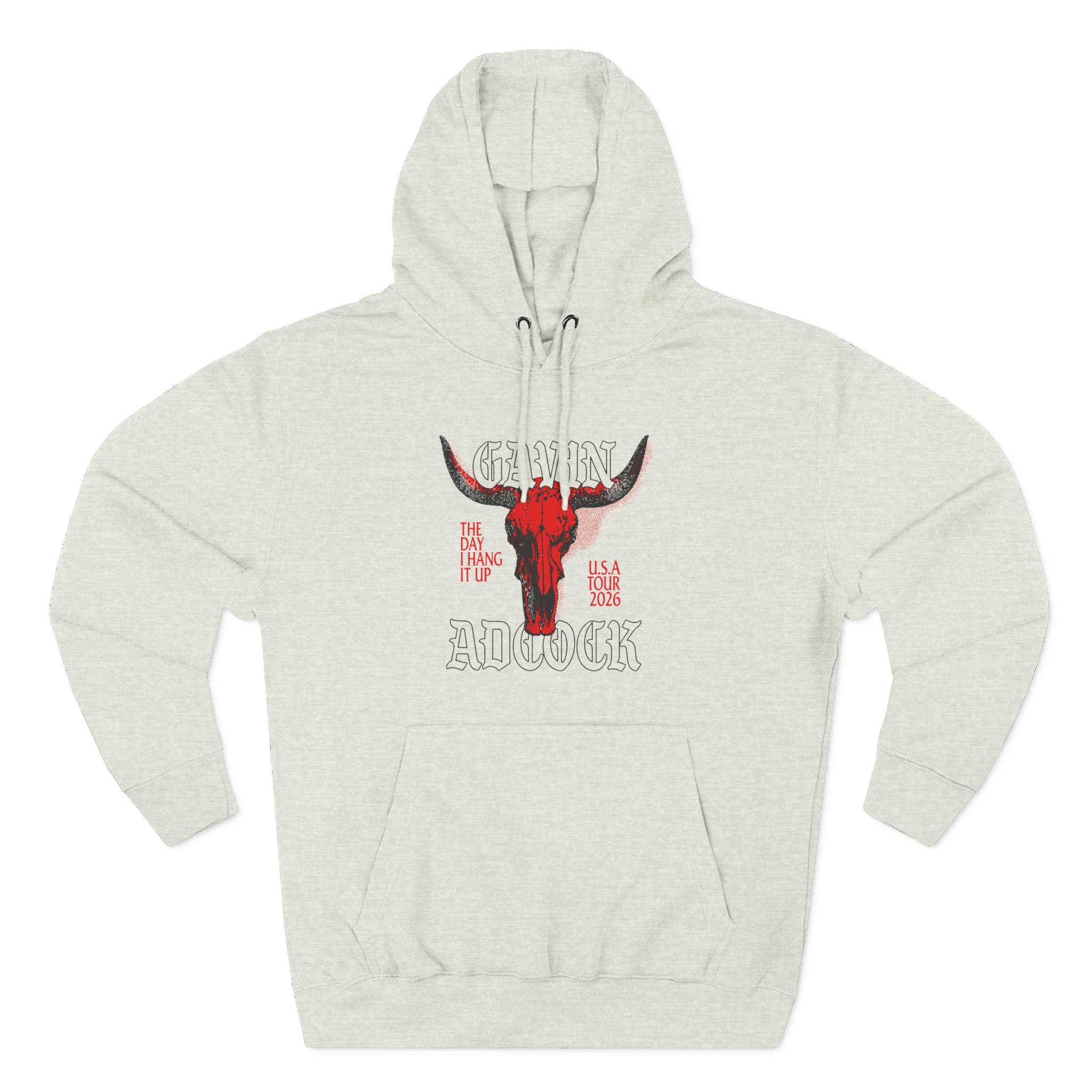 Gavin Adcock Ivory Steerhead Three-Panel Fleece Hoodie - Image 7