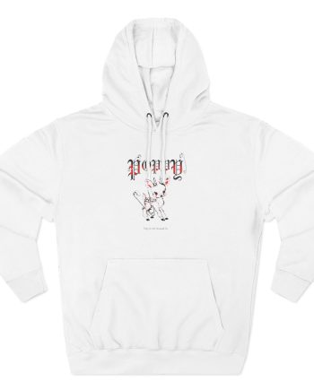 Poppy Deer Three-Panel Fleece Hoodie