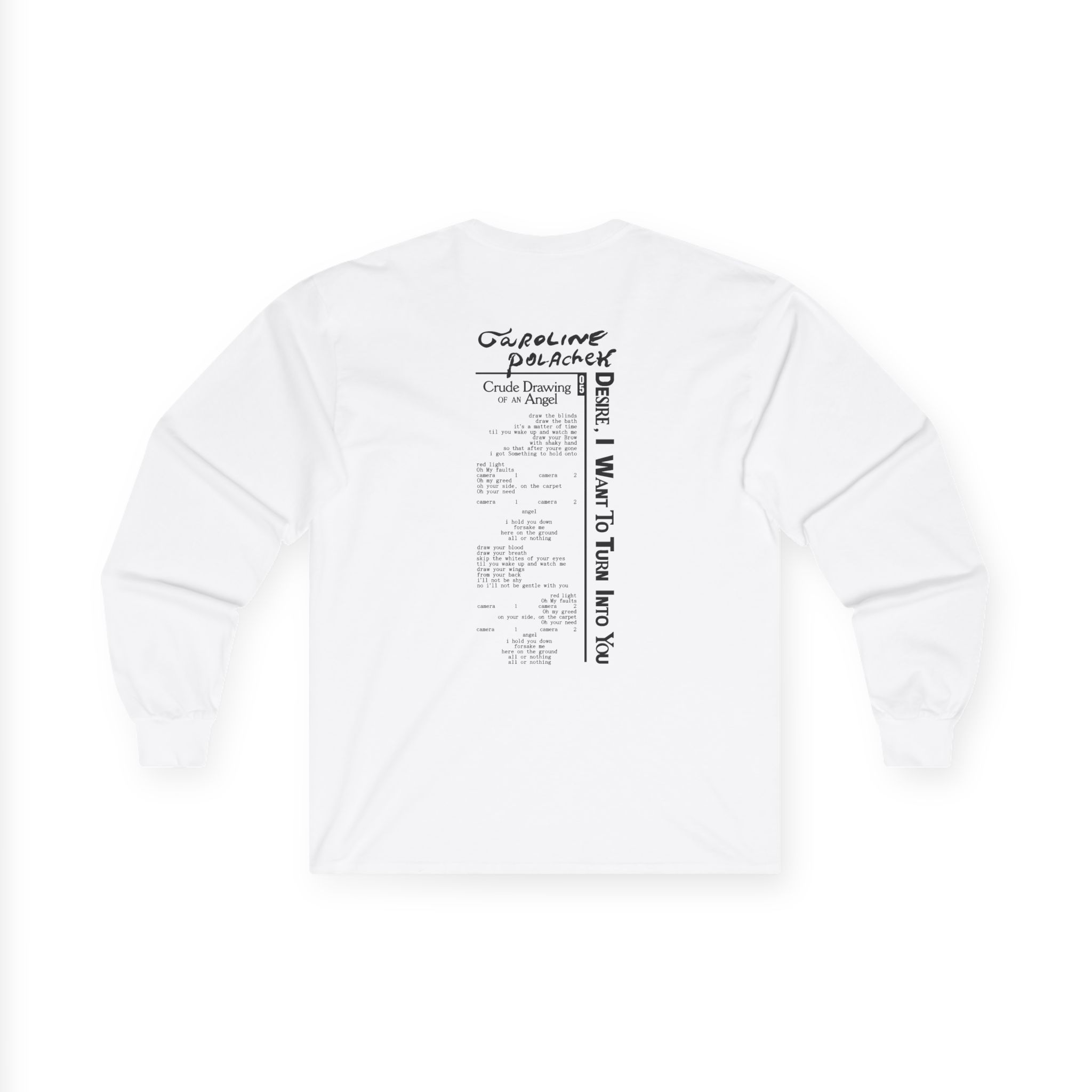 Caroline Polachek Crude Drawing Unisex Ultra Cotton Long Sleeve Tee - Image 2