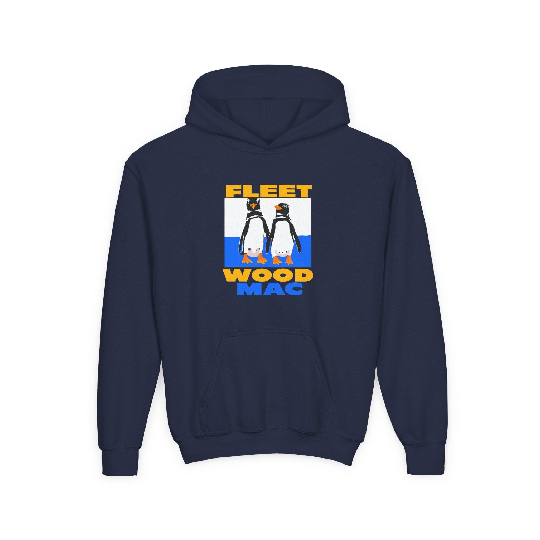 Fleetwood Mac Duo Penguin Youth Heavy Blend Hooded Sweatshirt - Image 9
