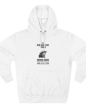 Bruno Mars Las Vegas the Romantic Three-Panel Fleece Hoodie