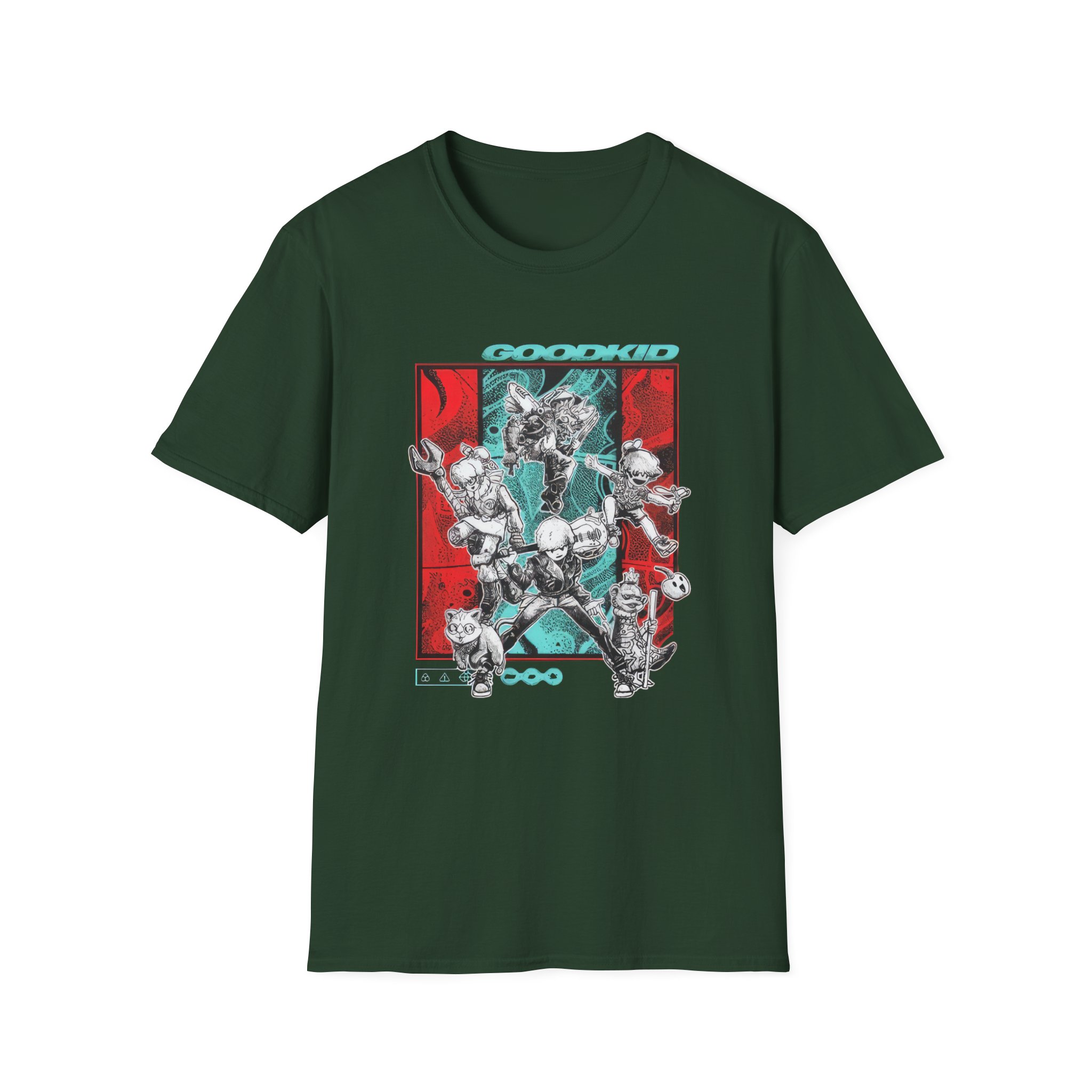 Good Kid Logo Unisex Softstyle T-Shirt - Image 7