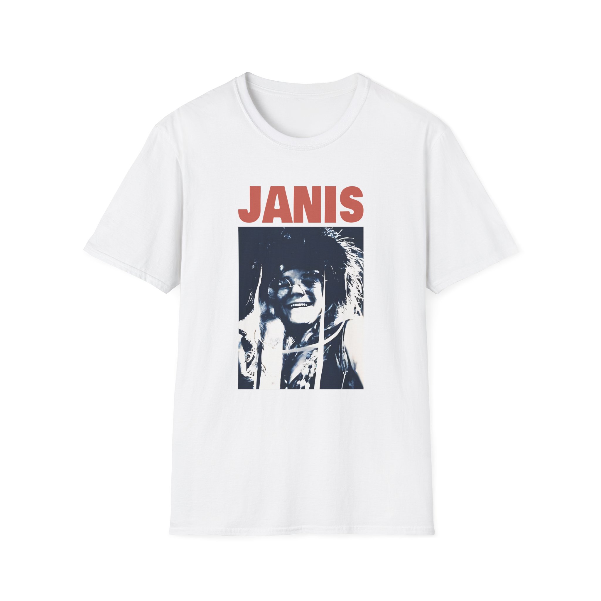 Janis Joplin Beatnick Unisex Softstyle T-Shirt - Image 3