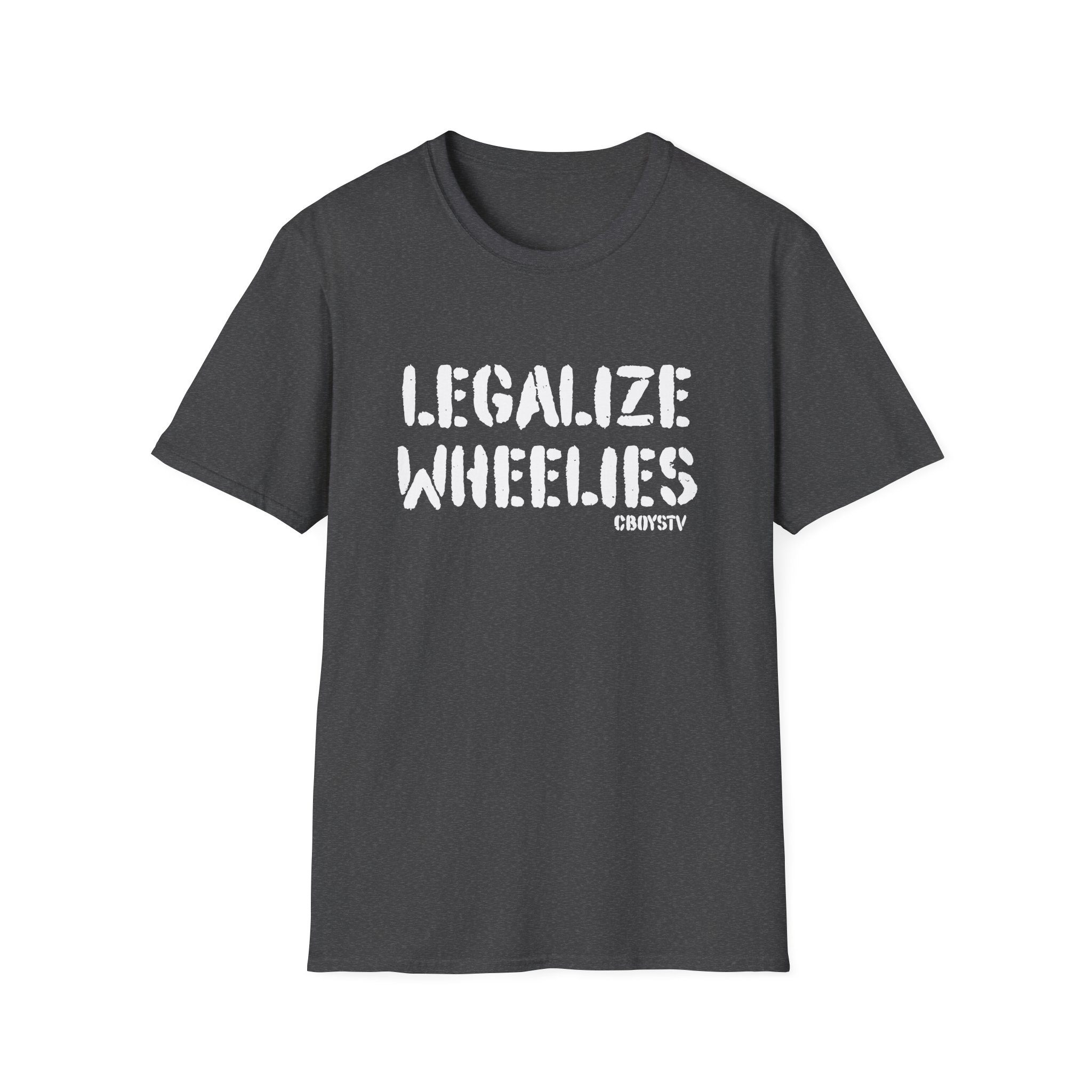 Cboystv Legalize Wheelies Unisex Softstyle T-Shirt - Image 11
