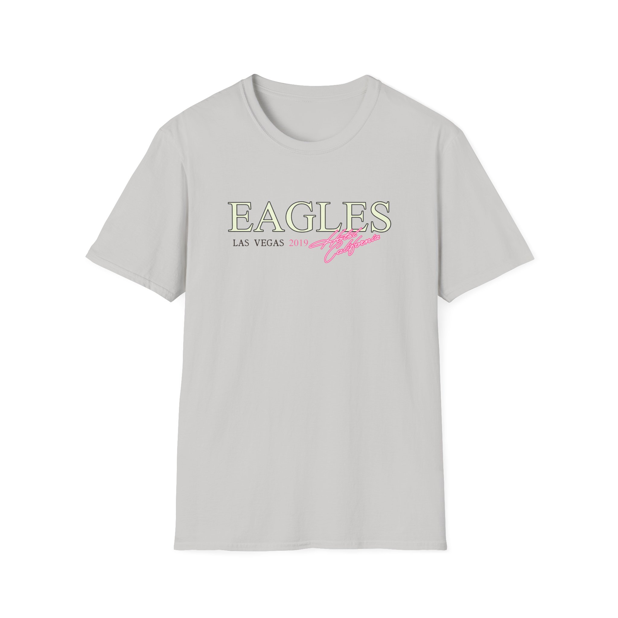 The Eagles Hotel California Las Vegas 2019 Unisex Softstyle T-Shirt - Image 5