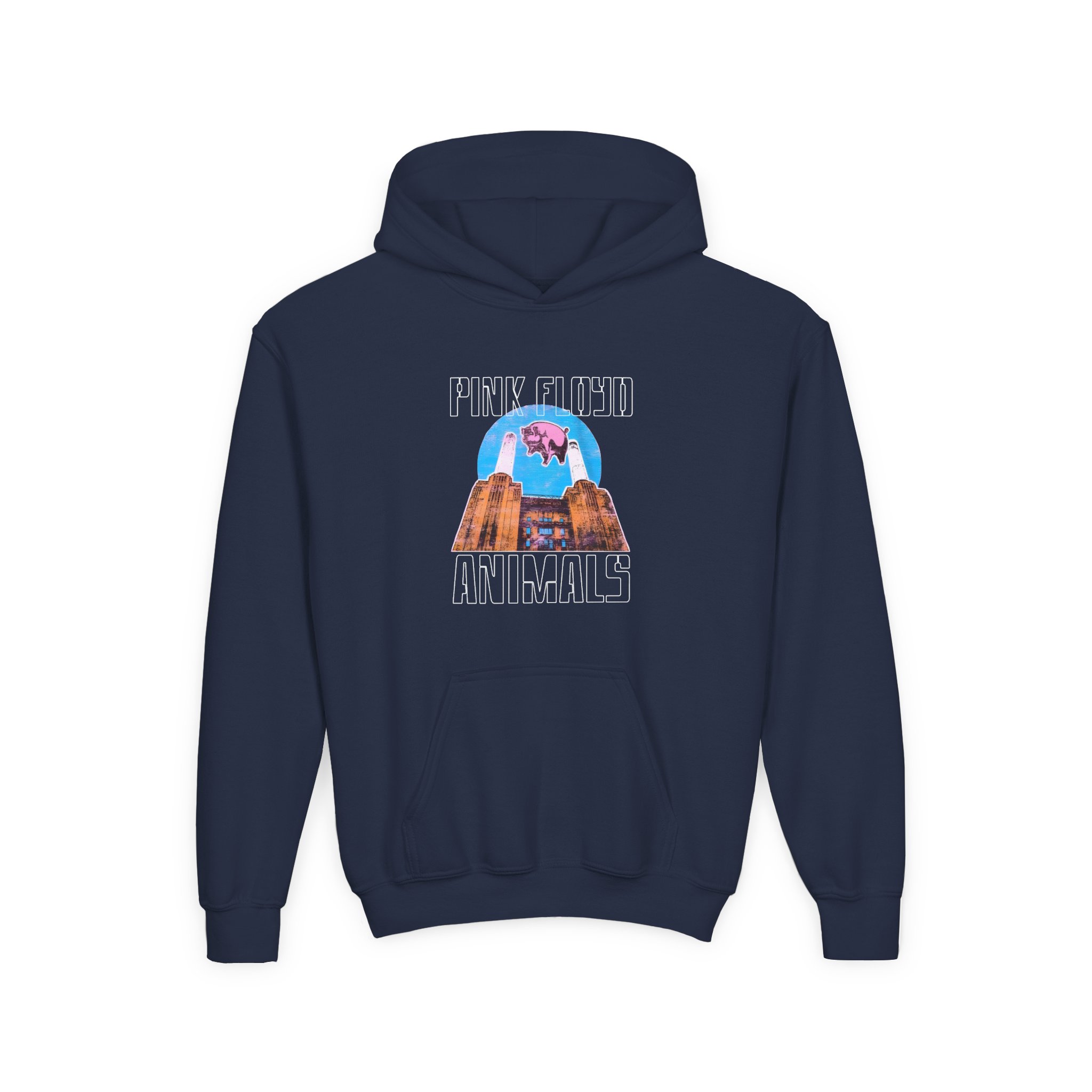 Pink Floyd Animals Pink Funny Animal Youth Hoodie - Image 7